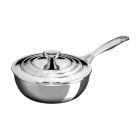 Le Creuset 2 Qt. Stainless Steel Saucier Pan with Lid 