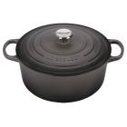 Le Creuset 7.25 Qt. Round Signature Dutch Oven with Stainless Steel Knob | Oyster Grey