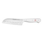 W&Uuml;STHOF Gourmet White 5" Santoku Knife (Hollow Edge Image