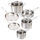 Swiss Diamond Premium Clad 10-Piece Cookware Set