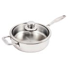 Swiss Diamond Premium Clad 3.1-Quart Sauté Pan with Lid