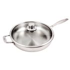 Swiss Diamond Premium Clad 5.3-Quart Sauté Pan with Lid