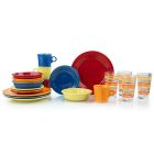 Fiesta® 20-Piece Classic Dinnerware Set with Matching Glasses | Sienna Sunset
