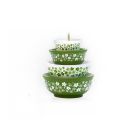 Twinkl Toast Stackable Miniature Vintage Bowls ornament | Spring Blossom against a white background Image