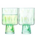  image shows LSA Sea Glass 2-Piece 10oz Wine Glasses | Sea Greens against a blank, white background Image