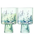  image shows LSA Sea Glass 2-Piece 10oz Wine Glasses | Ocean Blues against a blank, white background Image