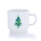 Fiesta® 16oz Stackable Mug (Blue Christmas Tree White)