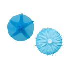 image shows Charles Viancin Silicone Drink Covers (Set of 2) | Starfish & Anemone against a blank, white background   Image