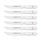 W&Uuml;STHOF Gourmet White 6-Piece Steak Knife Set Image
