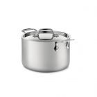 All-Clad D5 Brushed Stainless Steel Stockpot & Lid | 4 Qt.
