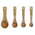 Decorative Measuring Spoons Etched with 4 Designs