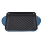 Le Creuset 9.5" Square Signature Enameled Cast Iron Grill Pan | Deep Teal
