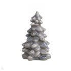 image shows Mosser Glass Holiday Collection 5.5" Tree Figurine | Marble  against a blank, white background Image
