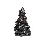 image shows Mosser Glass Holiday Collection 2.75" Tree Figurine | Black Raspberry  against a blank, white background Image