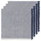 Danica Heirloom 18" x 18" Chambray Napkins (Set of 4) | Midnight
