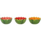 image shows Danica Jubilee Shaped Bowls (Set of 3) | Melon Pop against a blank, white background Image