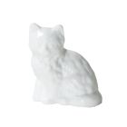 image shows Mosser Glass Kitty Figurine | Milk against a blank, white background Image