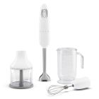 SMEG 50's Retro Style Immersion Hand Blender with 4-Piece Accessory Set (White) Image