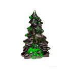  image shows Mosser Glass Holiday Collection 2.75" Tree Figurine | Hunter Green against a blank, white background Image