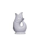  image shows Wade Ceramics Mini Gluggle Jug | Oyster  against a blank, white background Image