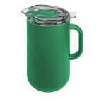 image shows Served 66oz Insulated Drinkware Pitcher | Green against a blank, white background   Image