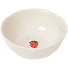 image shows Danica Jubilee Petite Motif 11oz Embossed Bowl | Strawberry  against a blank, white background Image