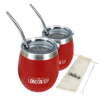 The London Sip 8oz Yerba Mate Cup Set | Red Image