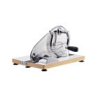 Zassenhaus Classic Bread Slicer (Chrome) against a white background shot from the side Image