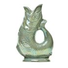 image shows Wade Ceramics Extra Large Gluggle Jug | Sage Lustre  against a blank, white background Image