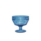 image shows Fortessa Archie 10oz Footed Dessert Bowl | Cornflower against a blank, white background Image