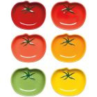 image shows Now Designs by Danica Pinch Bowls (Set of 6) | Heirloom Tomatoes against a blank, white background   Image