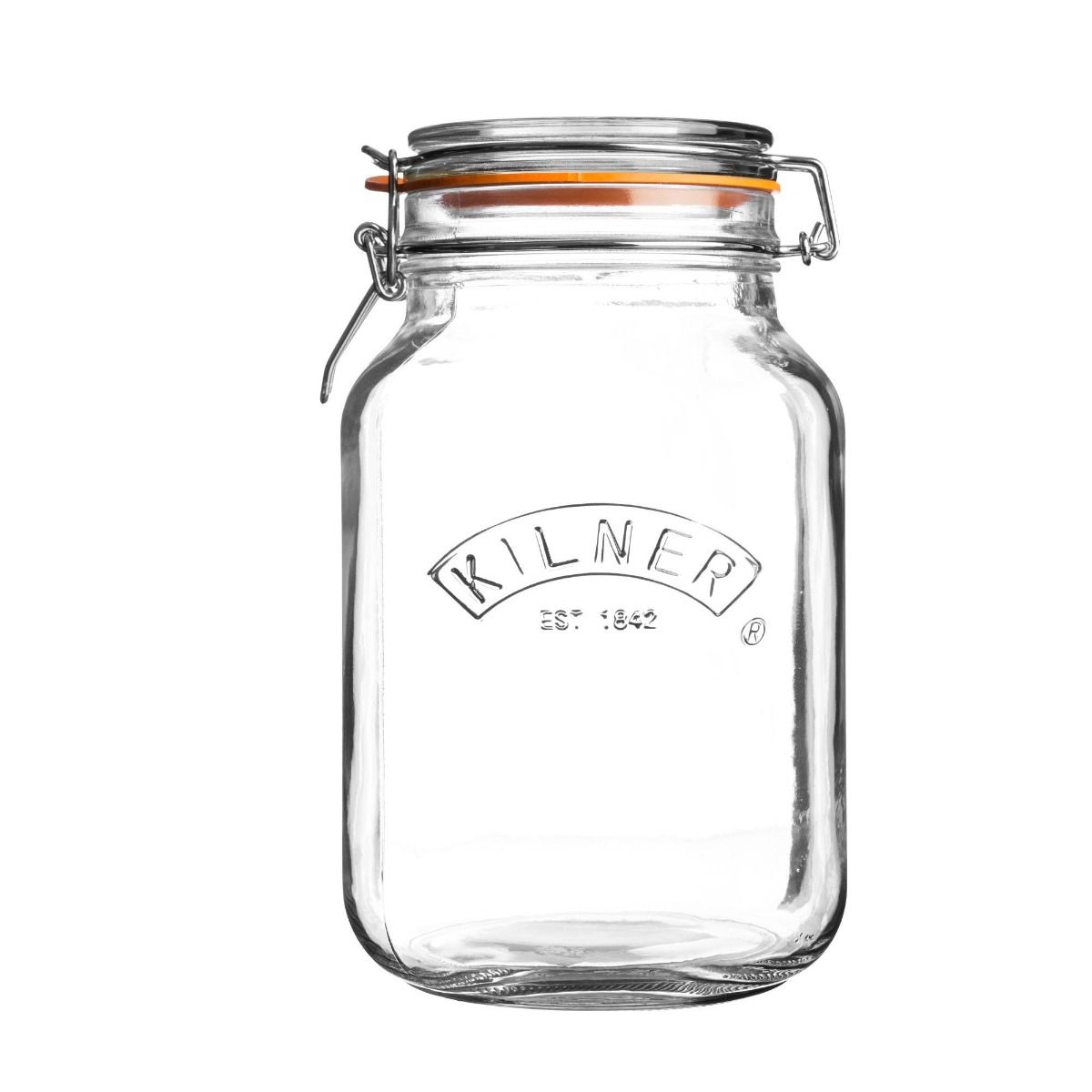 魅力の Square 68-Ounce Top Swing Glass Everything | Kilner | Jar ノート・メモ帳
