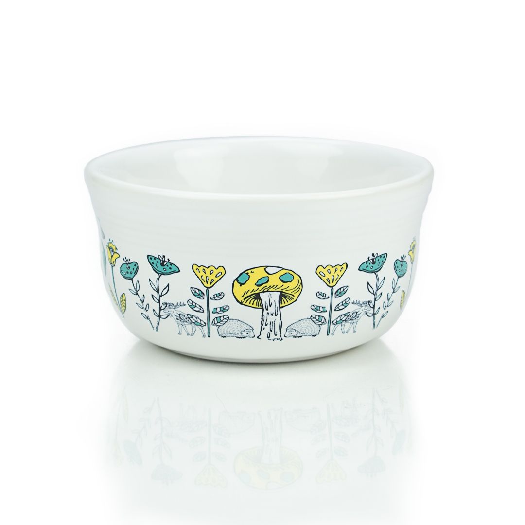 Fiesta® 28oz Gusto Bowl | Nordic Woodland (White)