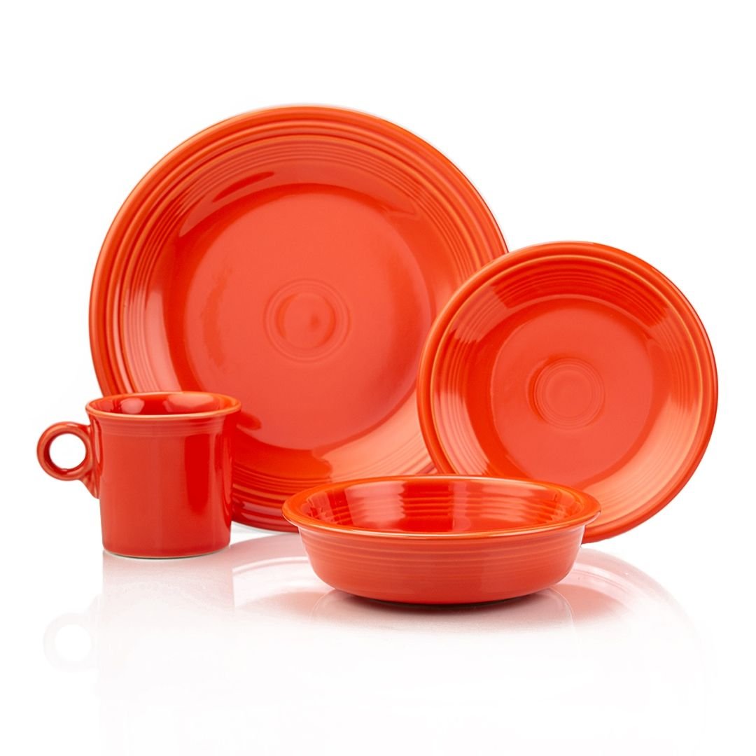 Tabletops Gallery 20 Piece Sushi Dinnerware Set, Service for 4, Red