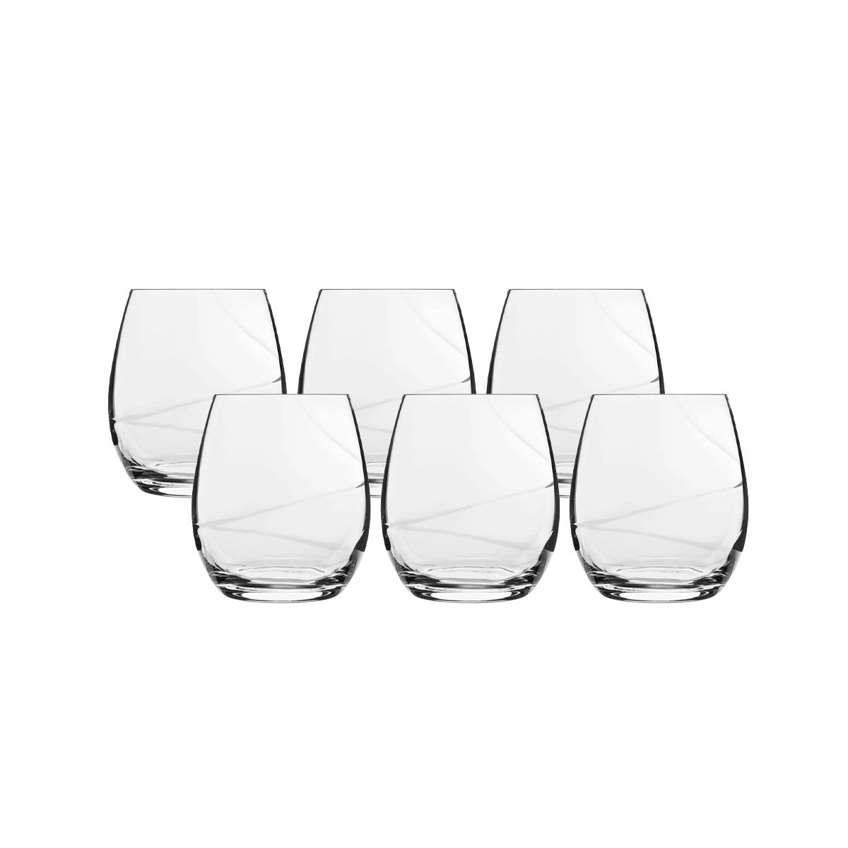 Luigi Bormioli Michelangelo Stemless Wine Glasses (15oz): Set of 4