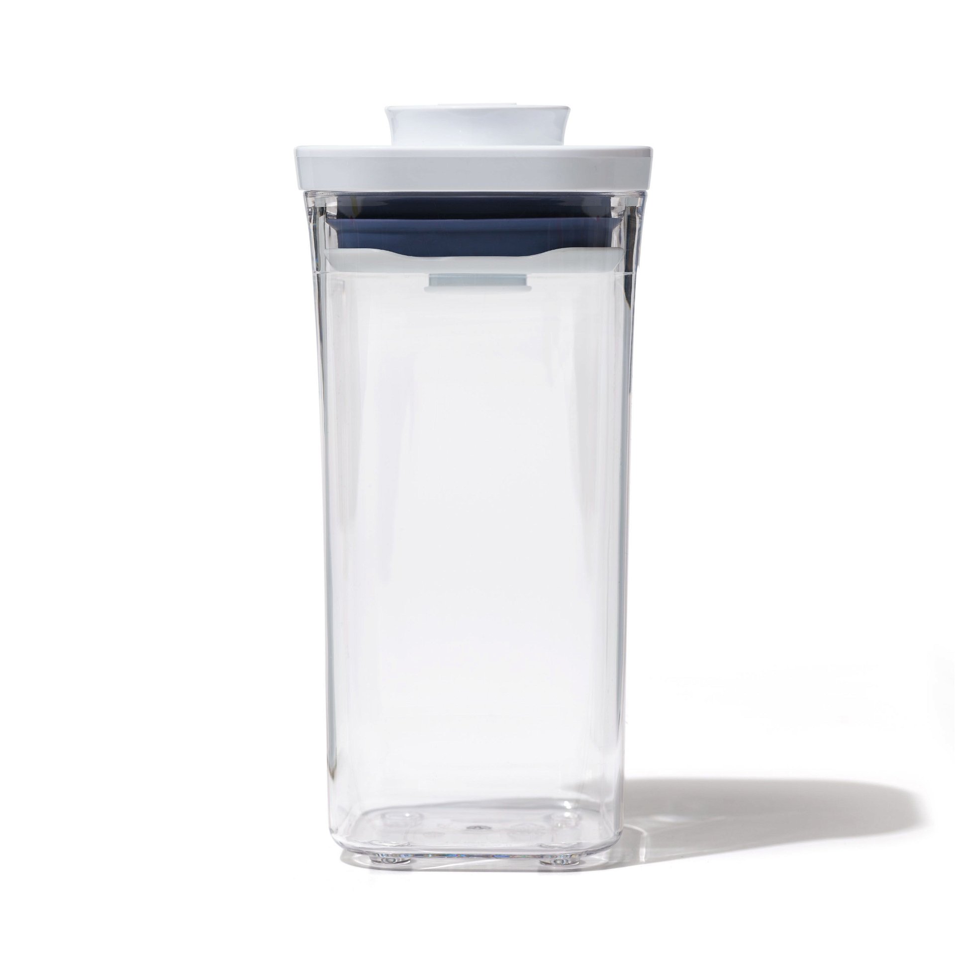 OXO POP 2.0 Small Square Airtight Container Short Steel 1L Brand New