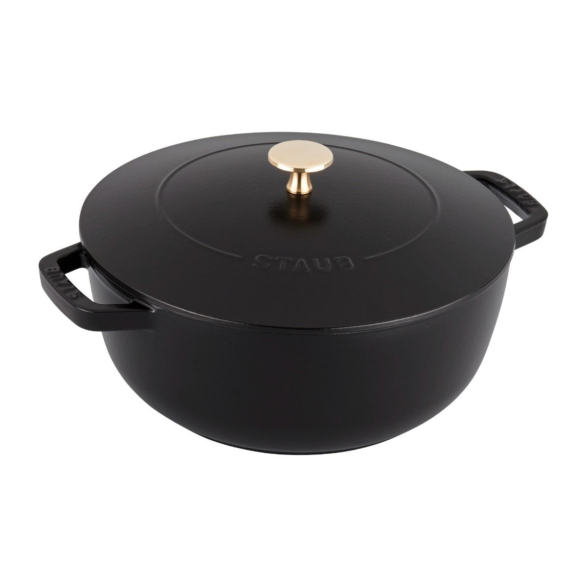 Staub Essential French Oven 4qt- Black Matte | Everything Kitchens