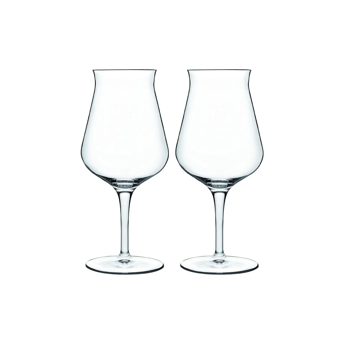 Kikkerland Stacking Wine Glass Black Set of 2