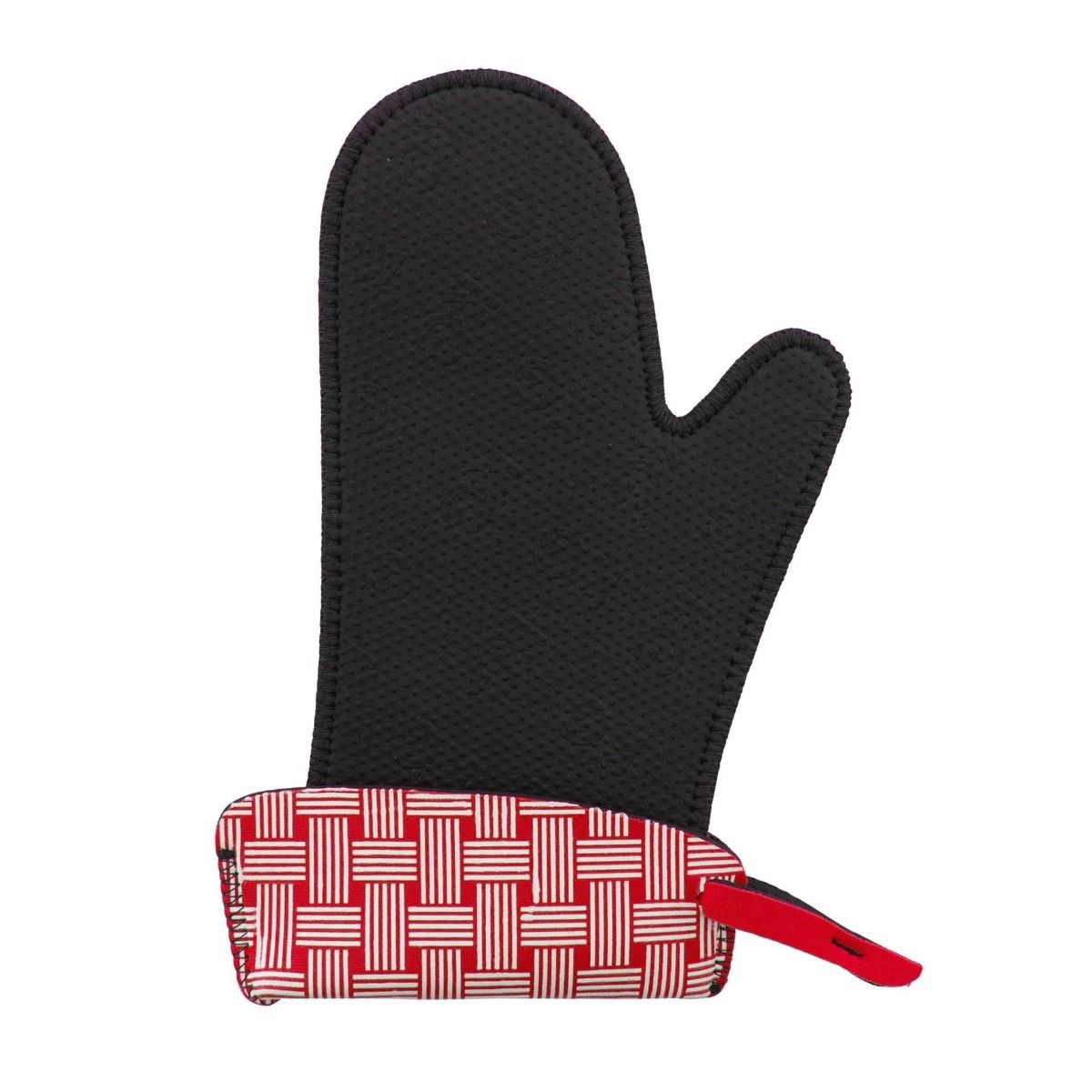  Kitchen Grips Chef's Mitt, Large, Cherry/Black