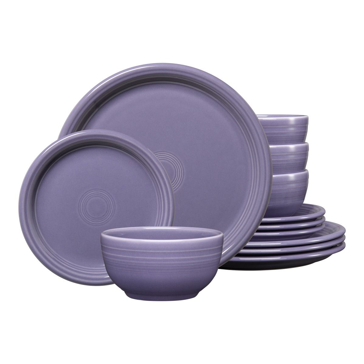 12-Piece Bistro Coupe Dinnerware Set (Service for 4) (Lavender