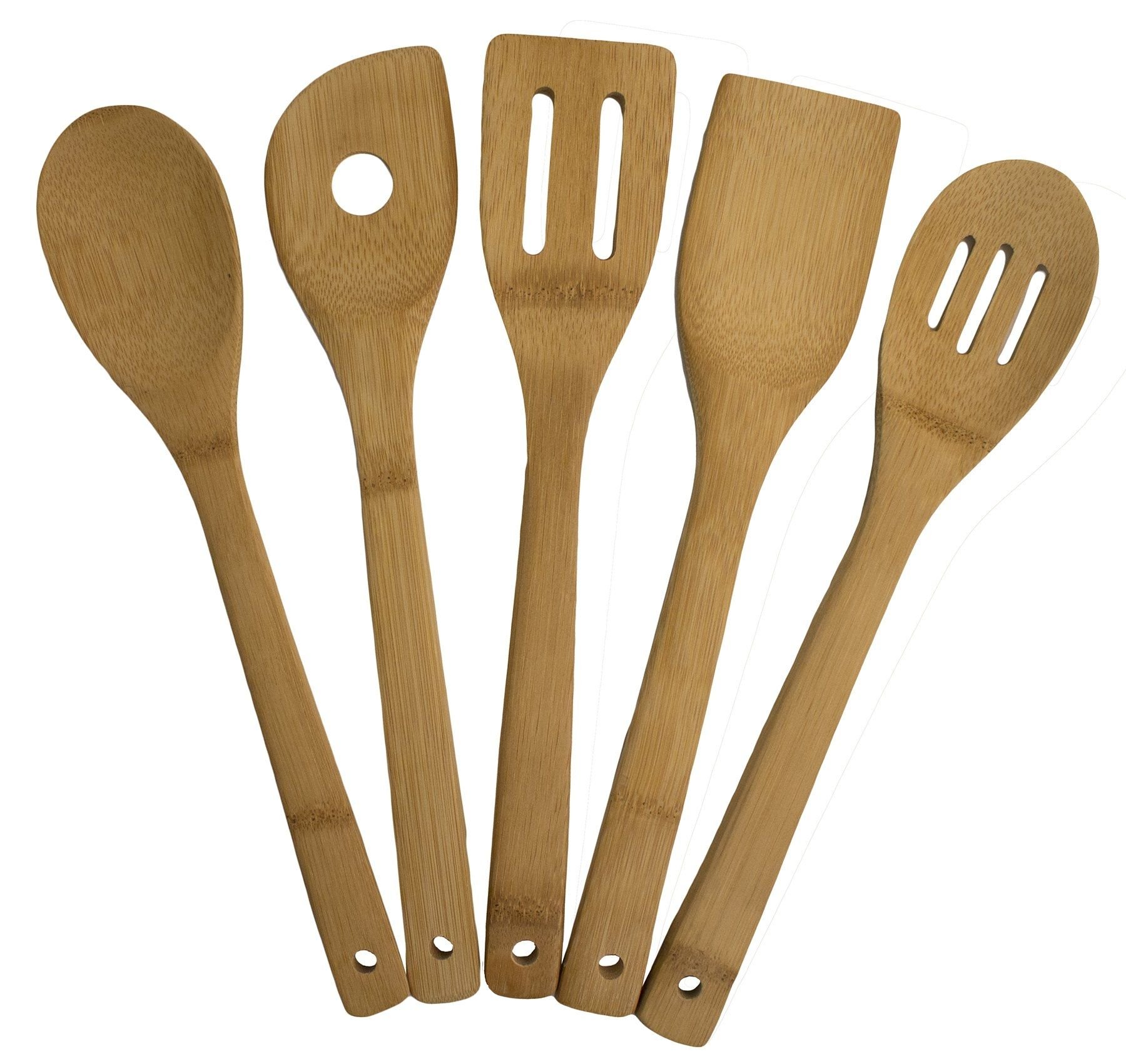 KitchenAid Bamboo 2-Piece Spoon and Short Turner