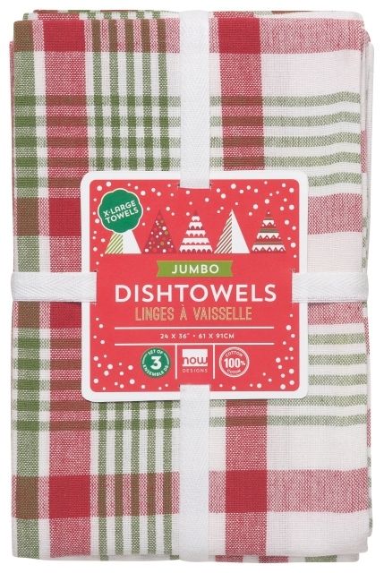 Jumbo Dish Towels (Set of 3 - Red), Now Designs by Danica