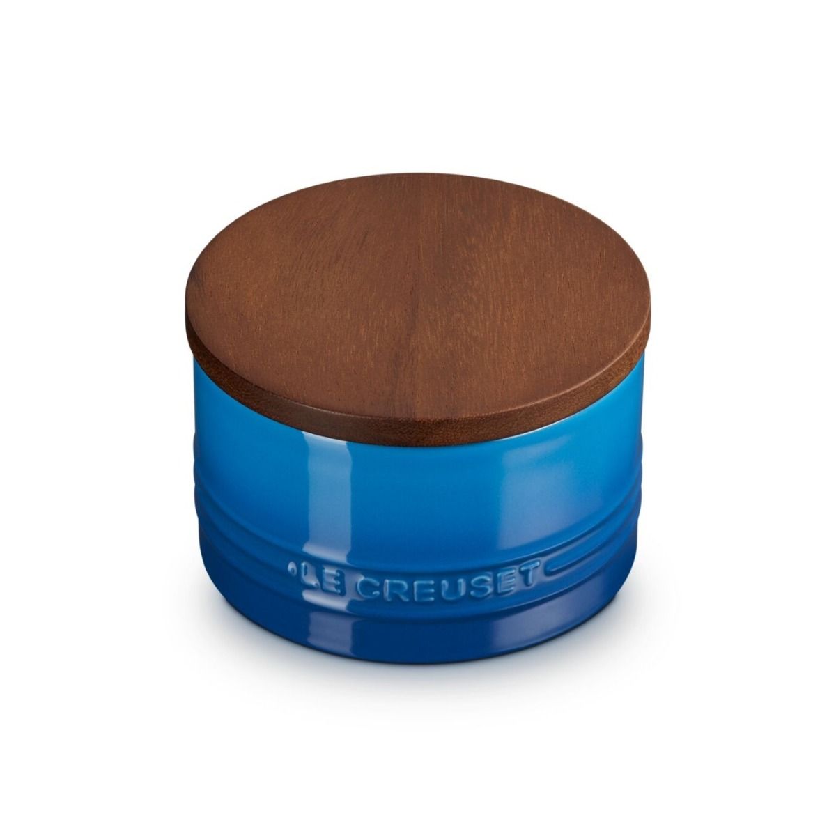 Signature 16oz Stoneware Canister with Acacia Wood Lid (Marseille