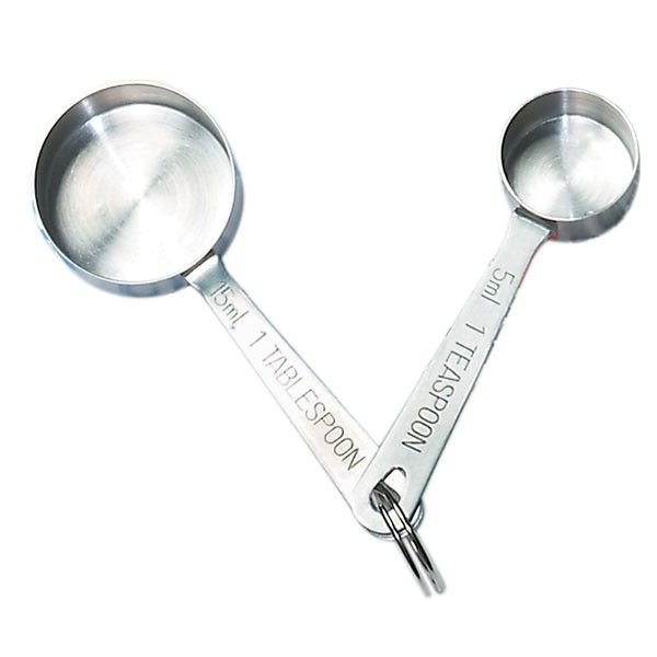 Stainless Set of 9-Small Tablespoon to 1/9 Metal Teaspoon Set Mini  measuring spoons, Steel - Silver
