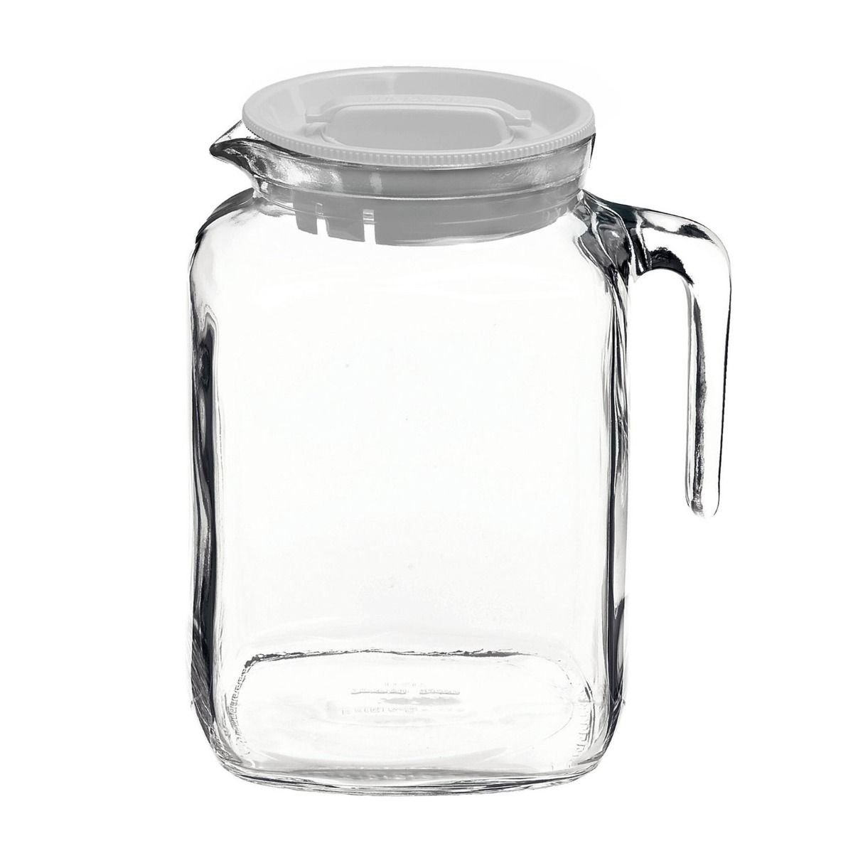  Bormioli Rocco Hermetic Seal Pitcher With Lid and Spout [68  Ounce] for Homemade Juice & Iced Tea or for Glass Milk Bottles, Clear :  Home & Kitchen