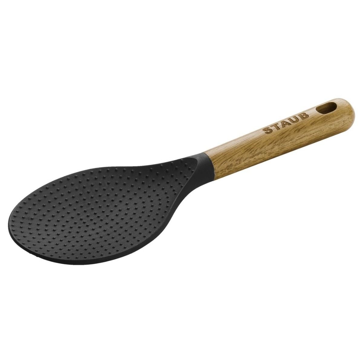 Catering Line Silicone Slotted Spoon: Large Rubber Bottomed