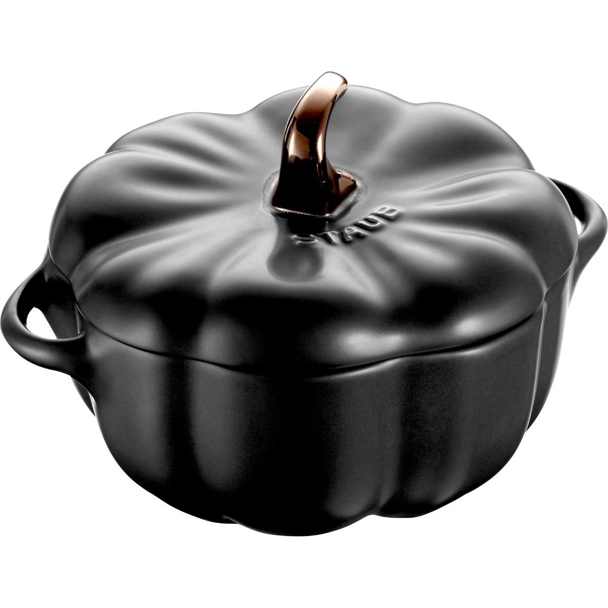 Staub Pumpkin Mini Cocotte in Black Matte - 16oz | Everything Kitchens