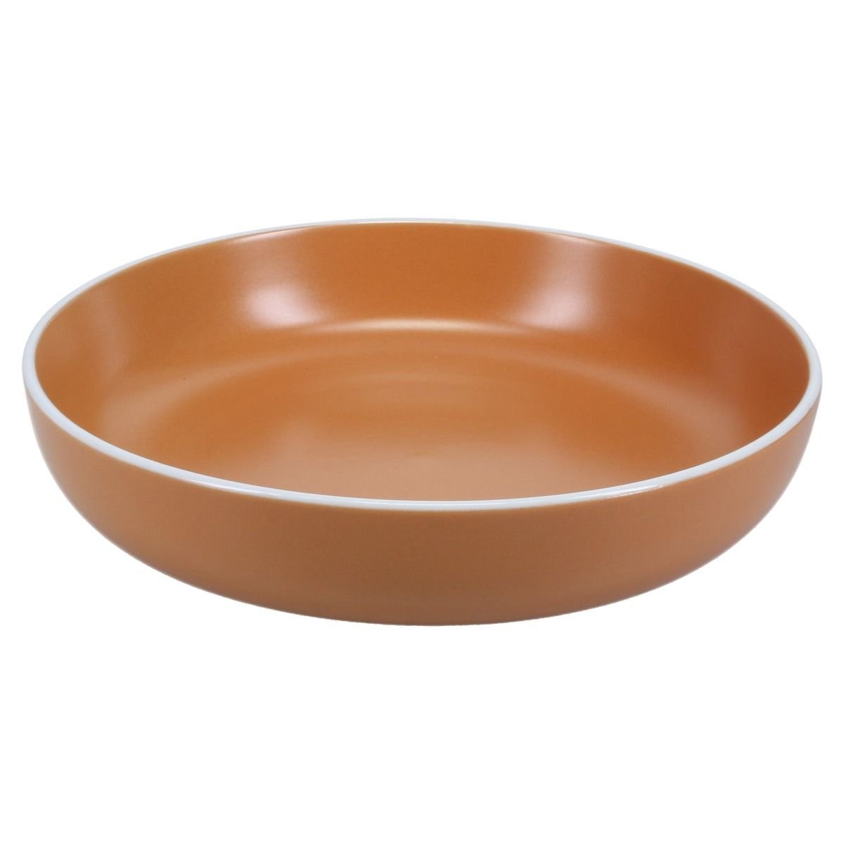Stoneware Microwave Cooker Ceramic Bowl With Special Domed Lid 12 Ounce  Capacity Brown 