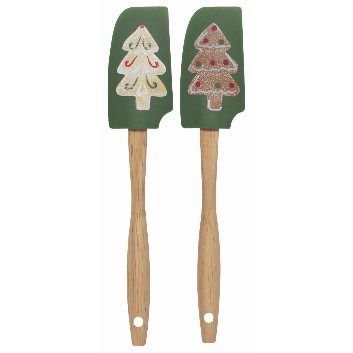 Kitchen Mama Christmas Gift Silicone Jar or Can Spatula: Set Of 2