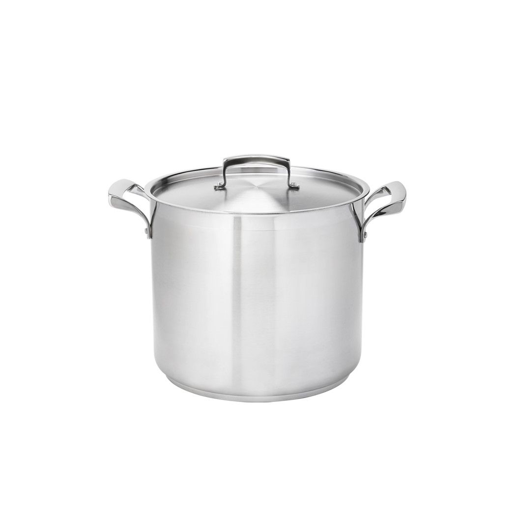  All-Clad 4512 Stainless Steel Tri-Ply Bonded Stockpot with Lid  / Cookware, 12-Quart, Silver: All Clad Pot: Home & Kitchen